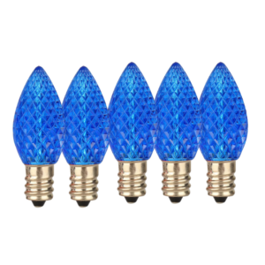 C9 Bule LED Christmas Light Bulbs E17 Bases (SMD)