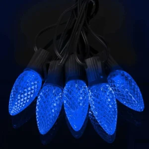 C9 Bule LED Christmas Light Bulbs E17 Bases (SMD)