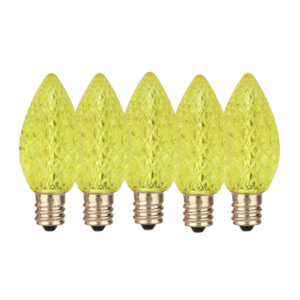 C7 Yellow LED Christmas Light Bulbs E12 Bases (SMD) (复制)