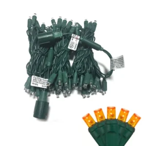 Orange 5 mm LED Mini Light Set